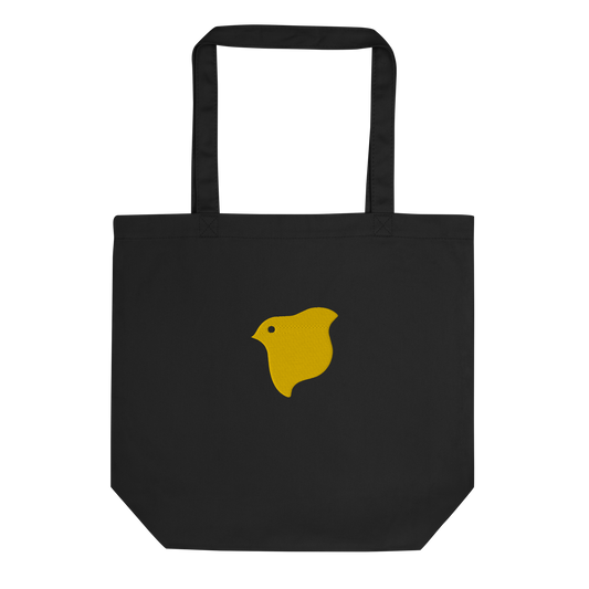 [Chidori] tote çanta sarı logo (nakış)