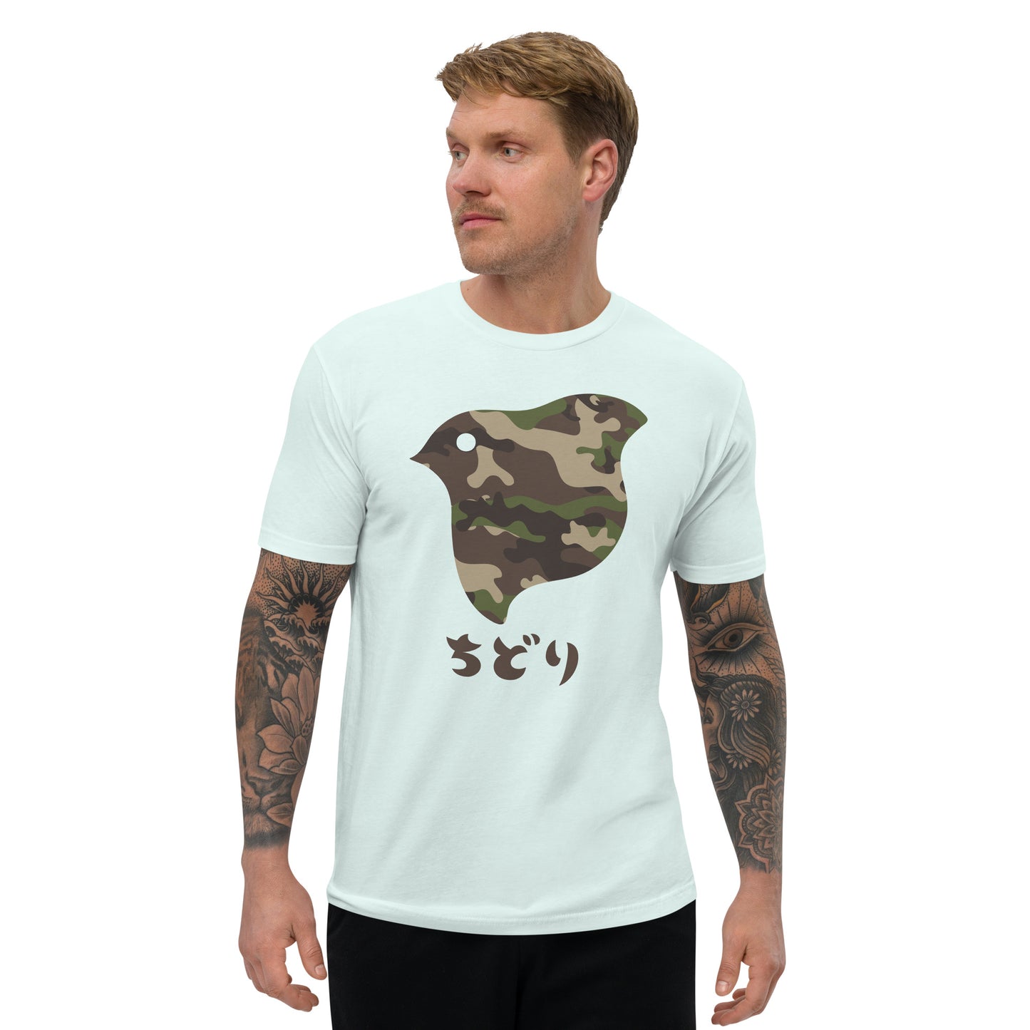 ［ちどり］T シャツ Camo Woodland（メンズ）