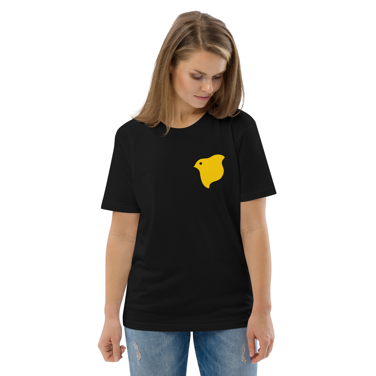 [Chidori] t-shirt sarı logo (unisex)