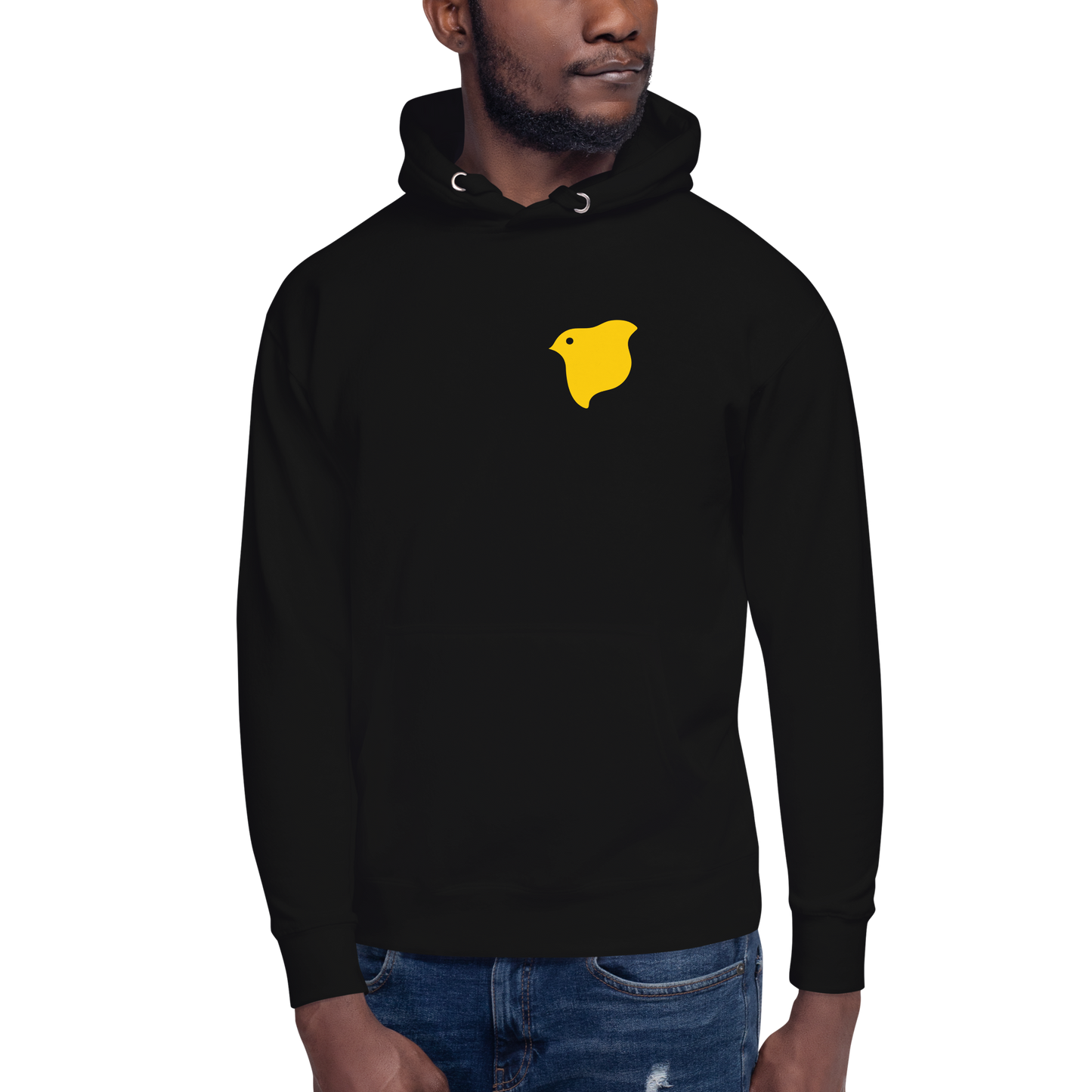 [Chidori] hoodie sarı logo (unisex)