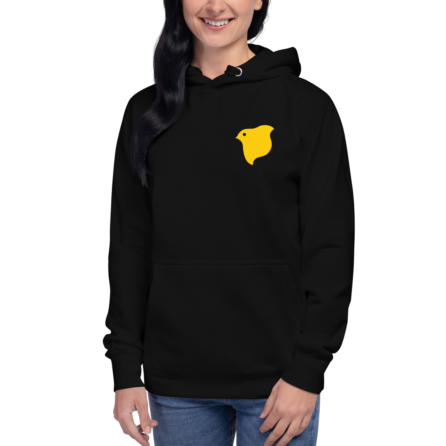 [Chidori] hoodie sarı logo (unisex)