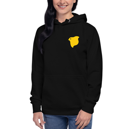 [Chidori] hoodie sarı logo (unisex)